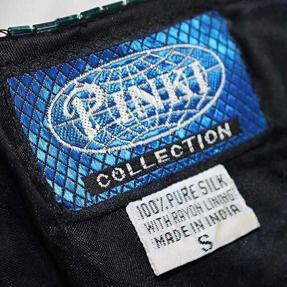 Vintage 1980s - Pinki Collection - 100% Silk Sequin Beaded Confetti Top, S or M - Picture 4 of 10